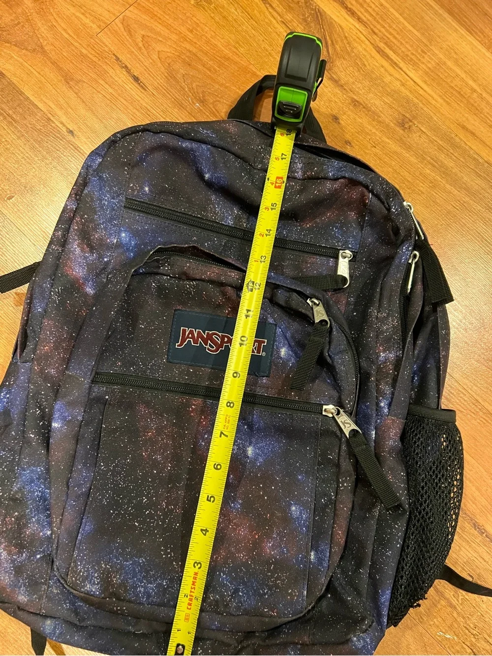 JanSport Galaxy Print Backpack - Black, Purple & Blue